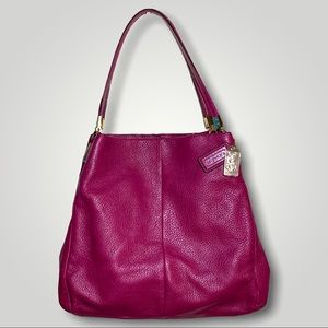 Coach Madison Phoebe Leather Shoulder Bag